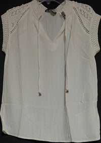 B-WARE DREIMASTER VINTAGE DAMEN BLUSE Gr.M Farbe Wollweiss