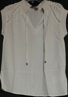 B-WARE DREIMASTER VINTAGE DAMEN BLUSE Gr.M Farbe Wollweiss