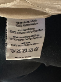 B-WARE DREIMASTER MÄDELS LANG-ANORAK GR.S FARBE SAND