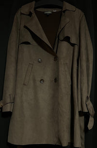 B-WARE DREIMASTER VINTAGE DAMEN MANTEL Gr.XL Farbe Taupe