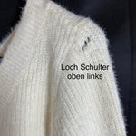 B-WARE FAINA DAMEN SWEATSHIRT Gr. M/L FARBE WOLLWEISS