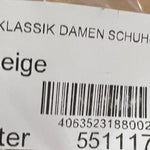B-WARE DREIMASTER KLASSIK DAMEN SCHUHE Gr.39 Farbe Hellbeige