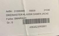 B-WARE DREIMASTER KLASSIK DAMEN JACKE Gr.S Farbe SMARAGD 3-1