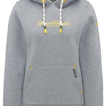 B-WARE SCHMUDDELWEDDA DAMEN KAPUZENPULLOVER GR.S FARBE GRAU MELANGE