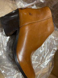 B-WARE Dreimaster Vintage Damen Schuhe Gr. 39 Farbe Cognac
