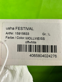B-WARE USHA FESTIVAL DAMEN SOMMERKLEID Gr. L Farbe Wollweiss
