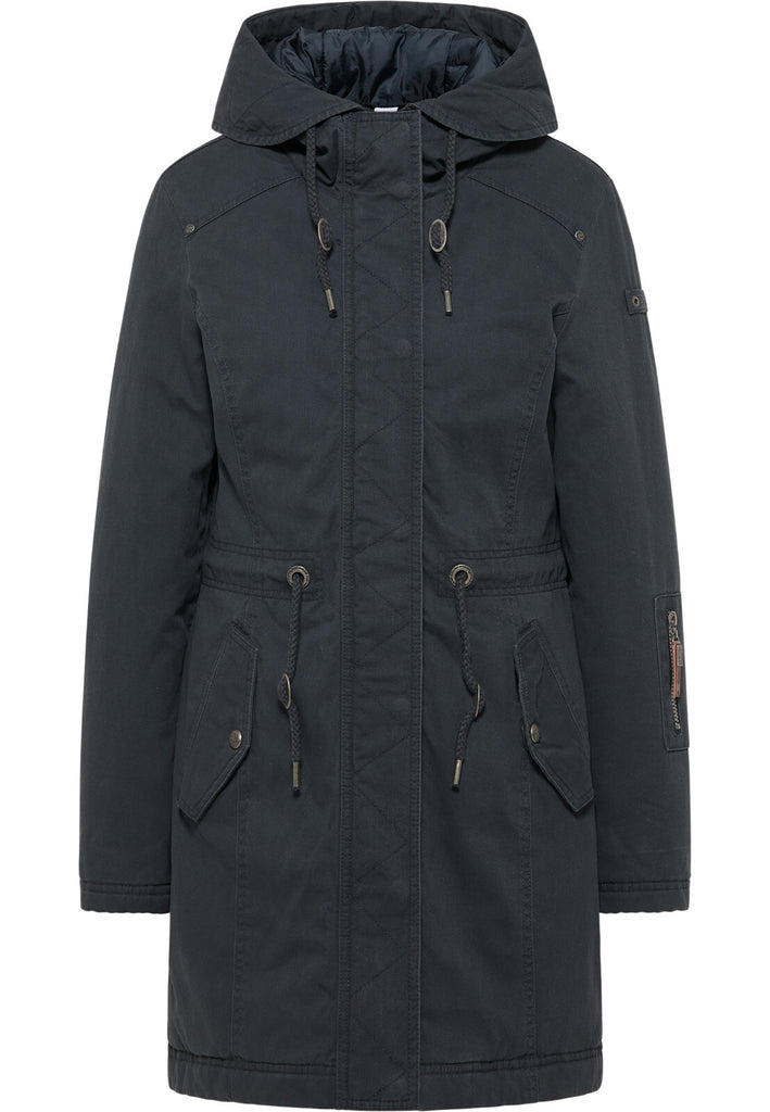 B-WARE DreiMaster Vintage Damen Winterparka Gr. M Farbe Graphit Marine