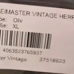 B-WARE DREIMASTER VINTAGE HERREN WINTERJACKE Gr.XL Farbe Oliv