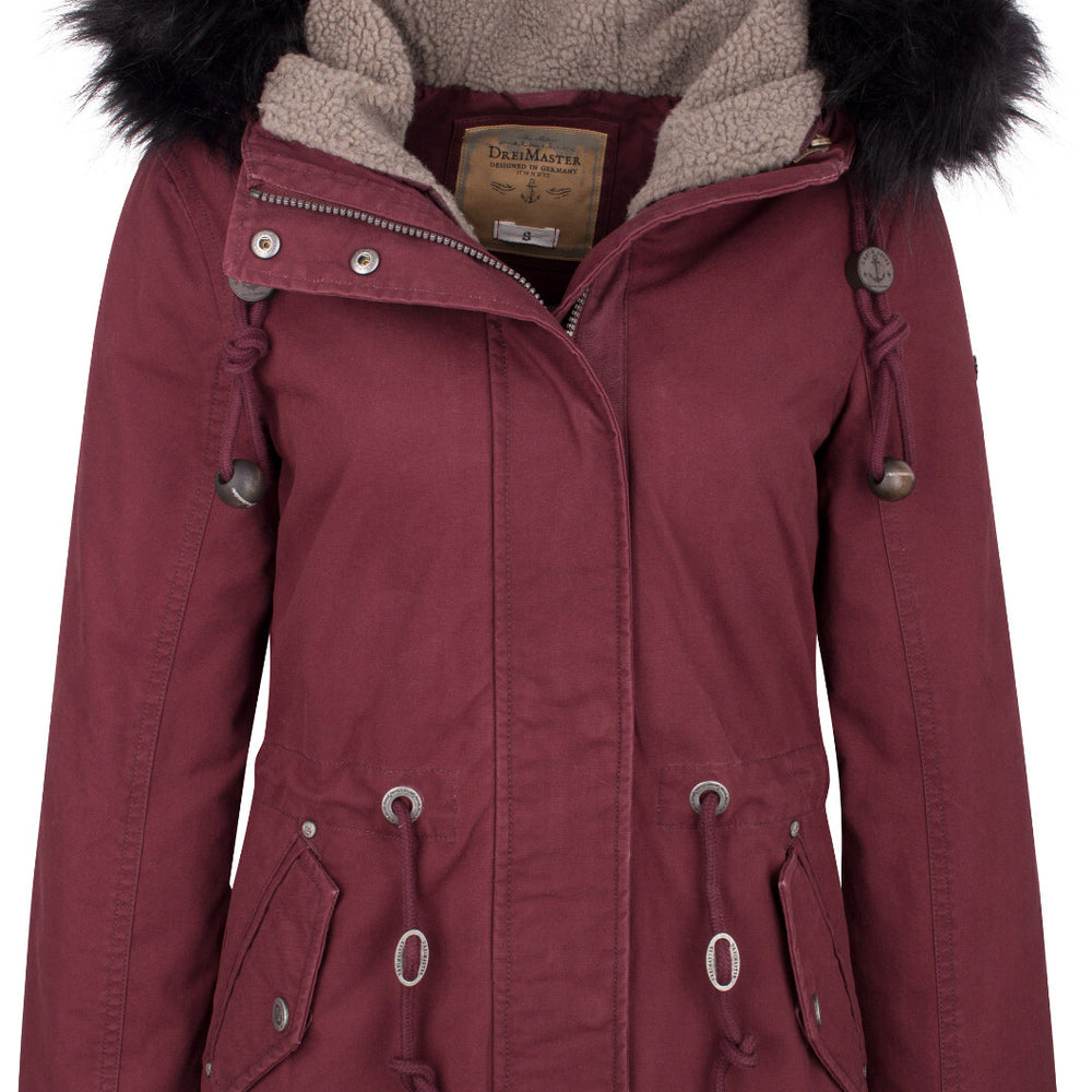 B-WARE DREIMASTER DAMEN ANORAK Gr XL Farbe Bordeaux