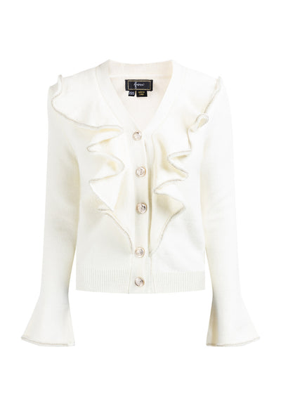 B-WARE FAINA DAMEN STRICKJACKE Gr. M/L Farbe Wollweiss