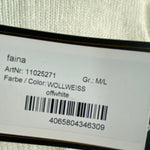 B-WARE FAINA DAMEN STRICKJACKE GR.M/L FARBE WOLLWEISS