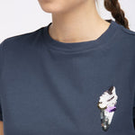 B-WARE MYMO DAMEN T-SHIRT GR.M FARBE MARINE