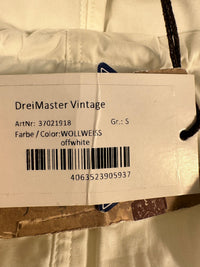 B-WARE DREIMASTER VINTAGE DAMEN ÜBERGANGSJACKE Gr. S Farbe Wollweiss