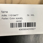 B-WARE FAINA DAMEN STRICKKLEID Gr. M/L Farbe Kamel