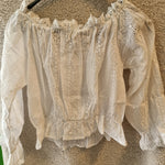 B-WARE MYMO DAMEN BLUSE Gr.M Farbe Weiss