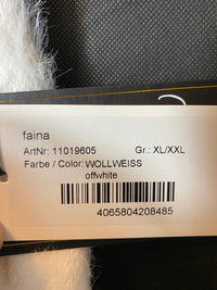 B-WARE FAINA DAMEN STRICKPULLOVER Gr.XL/XXL FARBE WOLLWEISS