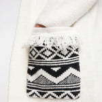 B-WARE IZIA DAMEN OFFENER STRICK CARDIGAN Gr.XS/S FARBE WOLLWEISS