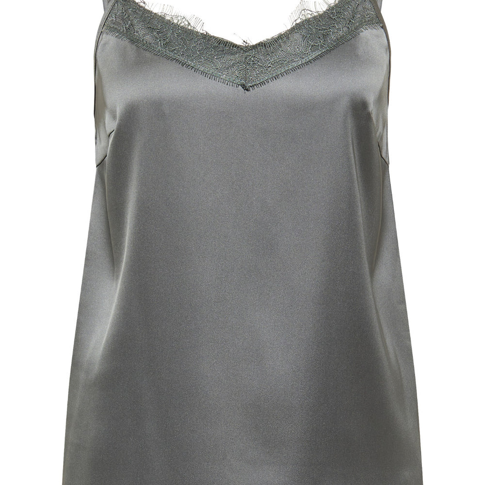 B-WARE DREIMASTER KLASSIK DAMEN TOP Gr.L Farbe Grau Oliv