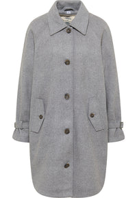 B-WARE DreiMaster Vintage Damen Übergangsmantel Gr. S Farbe Grau Melange