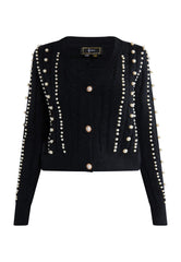 B-WARE FAINA DAMEN STRICKJACKE Gr. M/L FARBE SCHWARZ