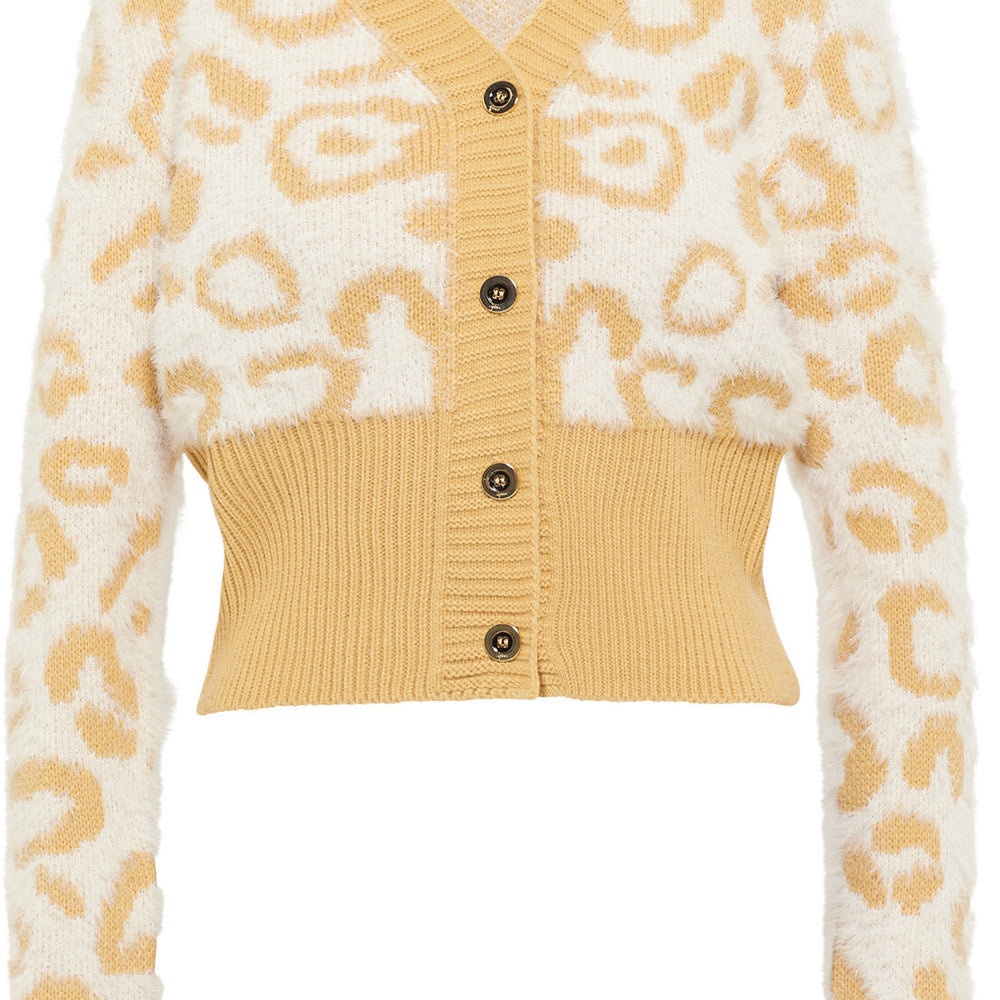 B-WARE FAINA DAMEN STRICKJACKE Gr. M/L Farbe Wollweiss Hellkamel