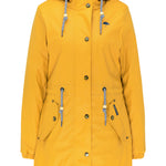 B-WARE Schmuddelwedda Damen Regenmantel mit Teddyfutter Gr.S Farbe Curry