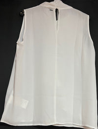 B-WARE DREIMASTER KLASSIK DAMEN BLUSE ÄRMELLOSE Gr.S Farbe Wollweiss