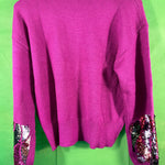 B-WARE FAINA DAMEN PULLOVER Gr, M/L Farbe Fuchsia