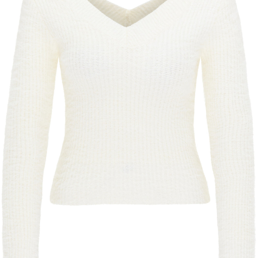 B-WARE FAINA DAMEN SWEATSHIRT Gr. M/L FARBE WOLLWEISS