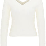 B-WARE FAINA DAMEN SWEATSHIRT Gr. M/L FARBE WOLLWEISS