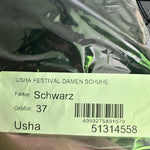 B-WARE USHA FESTIVAL DAMEN SCHUHE Gr. 37 Farbe Schwarz