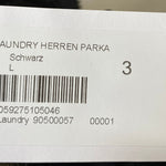 B-WARE DRY LAUNDRY HERREN PARKA GR.L FARBE SCHWARZ