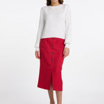 B-WARE FAINA DAMEN STRICKPULLOVER Gr.XL/XXL FARBE WEISS