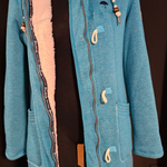 Musterware/Einzelstück …DREIMASTER DAMEN MANTEL GR. S Farbe Türkis Melange