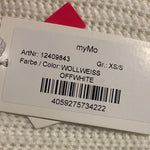 B-WARE MYMO DAMEN SWEATSHIRT Gr. XS/S Farbe Wollweiss