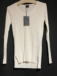 B-WARE DREIMASTER KLASSIK DAMEN PULLOVER Gr. XS/S Farbe WOLLWEISS