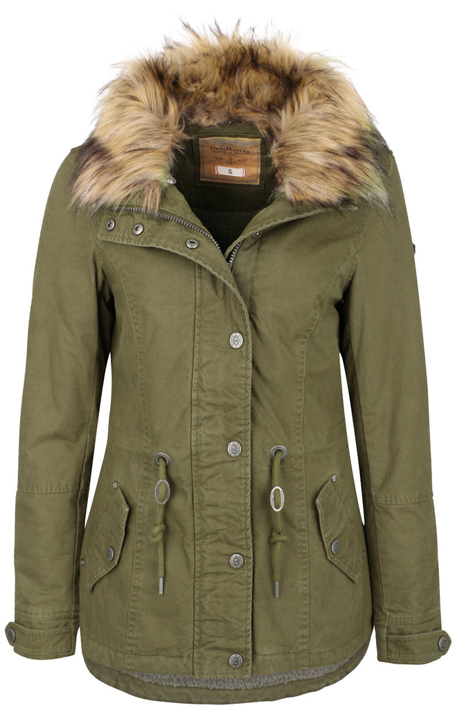 B-WARE DREIMASTER DAMEN ANORAK Gr. XL Farbe Oliv