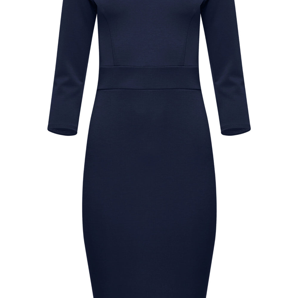 B-WARE USHA BLACK LABEL DAMEN KLEID Gr. 36 Farbe Dunkelblau