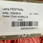 B-WARE USHA FESTIVAL DAMEN TOP Gr. XS/S Farbe Koralle