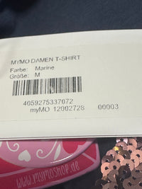 B-WARE MYMO DAMEN T-SHIRT GR.M FARBE MARINE