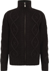 B-WARE DREIMASTER VINTAGE HERREN STRICKJACKE Gr.L Farbe Schwarz