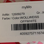 B-WARE MYMO DAMEN SWEATSHIRT Gr.XXL Farbe Wollweiss
