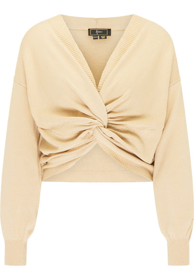 B-WARE FAINA DAMEN STRICKPULLOVER GR.XL/XXL FARBE BEIGE