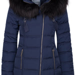 B-WARE DREIMASTER DAMEN MANTEL Gr. XL Farbe Marine