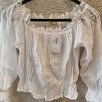 B-WARE MYMO DAMEN BLUSE Gr.M Farbe Weiss