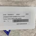 B-WARE DREIMASTER DAMEN PULLOVER GR. L FARBE WOLLWEISS MELANGE