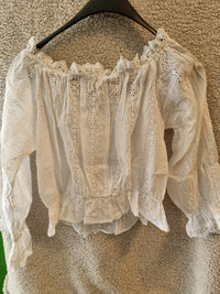 B-WARE MYMO DAMEN BLUSE Gr.M Farbe Weiss