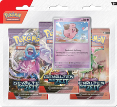 Pokemon Karmesin & Purpur Gewalten der Zeit 3-Pack Blister - Mopex / Pii