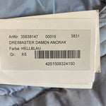 B-WARE DREIMASTER DAMEN ANORAK Gr. XS Farb Hellblau