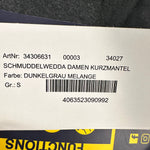 B-WARE SCHMUDDELWEDDA DAMEN KURZMANTEL Gr S Farbe Dunkelgrau Melange